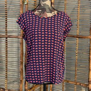 Heart print top